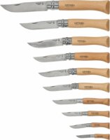 Opinel 001314 Zsebkés Bicska 10 darabos készlet díszdobozban - Bükkfa markolattal