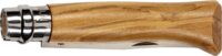Opinel 001004 No.08 Összecsukható Zsebkés fa díszdobozban - Olajfa markolattal