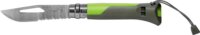 Opinel 001715 No.08 Összecsukható Túrakés beépített síppal - Zöld