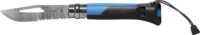 Opinel 001576 No.08 Összecsukható Túrakés beépített síppal - Kék