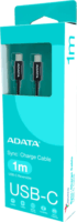 Adapa CACC-100PN-BK USB-C apa - USB-C apa 2.0 Adat és töltő kábel - Fekete (1m)
