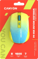 Canyon MW-44 Wireless Egér - Kék/Sárga