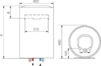 Ariston Lydos R 50 V 1,8K EU Elektromos Forróvíztároló Bojler 50 Liter