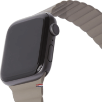 Decoded Apple Watch S1/S2/S3/S4/S5/S6/S7/S8/S9/SE Mágneses Szilikon Szíj 38/40/41mm - Barna
