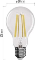 Emos LED Filament Izzó 11W 1521lm 4000K E27 - Természetes Fehér