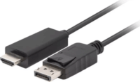Lanberg CA-DPHD-11CC DisplayPort 1.1 - HDMI 1.4 Kábel 1.8m - Fekete