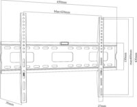 Maclean MC-419 32"-100" LCD TV/Monitor fali tartó konzol - Fekete