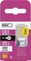 Emos LED Classic JC Izzó 4W 470lm 4 000K G9 - Természetes Fehér