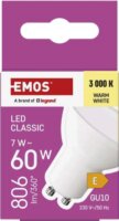 Emos LED Classic Izzó 7W 806lm 3000K GU10 - Meleg Fehér