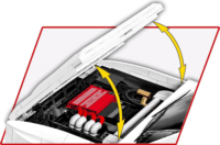 Cobi: Lancia Delta HF Integrale EVO Executive Autó 2294 darabos építőjáték 1:12