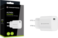 Conceptronic ALTHEA14W USB-C Hálózati töltő Adapter 20W - Fehér