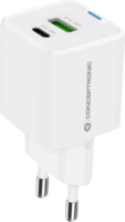 Conceptronic ALTHEA15W GaN USB-A / USB-C Hálózati töltő Adapter 20W - Fehér