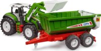 Bruder 03452 Roadmax Traktor elülső rakodóval és billenőkocsival