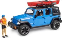 Bruder 02529 Jeep Wrangler Rubicon Unlimited terepjáró kajakkal és figurával