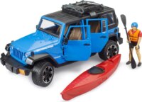 Bruder 02529 Jeep Wrangler Rubicon Unlimited terepjáró kajakkal és figurával