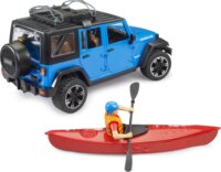 Bruder 02529 Jeep Wrangler Rubicon Unlimited terepjáró kajakkal és figurával