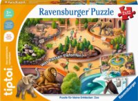 Ravensburger Kis felfedezők: Állatkert 2 x 12 darabos tiptoi Oktató Puzzle