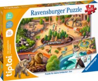 Ravensburger Kis felfedezők: Állatkert 2 x 12 darabos tiptoi Oktató Puzzle