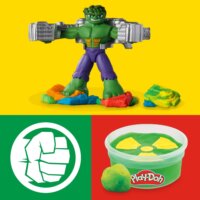 Hasbro F98265L0 Play-Doh Marvel Hulk nyomkodó és taposó gyurma készlet