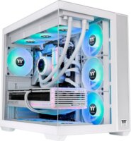 Thermaltake View 380 TG ARGB Midi Torony számítógépház Üveg oldallappal - Fehér