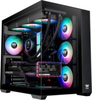 Thermaltake View 380 TG ARGB Midi Torony számítógépház Üveg oldallappal - Fekete