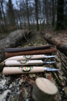 Kirschen 3307000 Prémium fafaragó késkészlet velúrbőr tokban 3 darabos