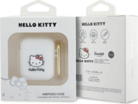 Hello Kitty 3D Kitty Head Airpods 1 / 2 Szilikon tok - Fehér