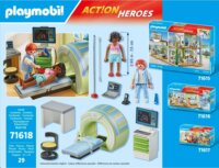 Playmobil 71618 Action Heroes - MRT Radiológia Orvosi vizsgálat Építőjáték
