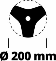 Einhell AGILLO 18/200 bozótvágó 200 mm pótpenge
