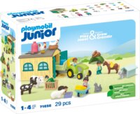 Playmobil 71656 Junior - Kalandos Tanya Traktorral és Állatbarátokkal Építőjáték