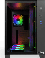 NJOY AURA Számítógépház - Fekete