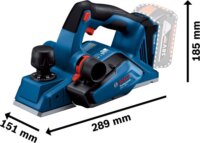 Bosch GHO 18V-26 Professional Solo Akkus Gyalugép 18V + Doboz