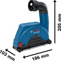 Bosch GWS 14-125 Professional Sarokcsiszoló Flex Ø125mm + GDE 115/125 Porszívó Adapter