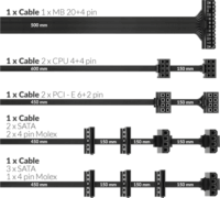 NJOY 650W Synergy 80 Plus White Tápegység (Bulk)