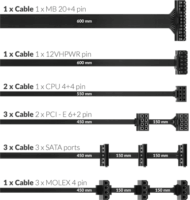 NJOY 1000W Alpha+ 80 Plus Gold Tápegység