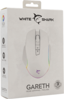 White Shark GM-5009W GARETH vezetékes Gamer Egér - RGB - Fehér
