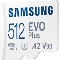 Samsung 512GB EVO Plus microSDXC UHS-1 CL10 Memóriakártya + Adapter