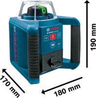 Bosch GRL 300 HVG Professional Forgólézer Szintező készlet 300m + Állvány