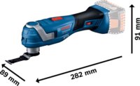 Bosch GOP 18V-34 Professional Solo Akkus Multivágó 18V