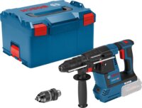 Bosch GBH 18V-26 F Professional Solo Akkus Fúró-vésőkalapács + GDE 18V-16 Porelszívó Adapter