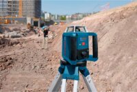 Bosch GRL 400 H Professional Forgólézer Szintező készlet 400m + Állvány