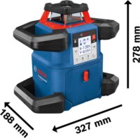 Bosch GRL 600 CHV Professional Akkus Forgólézer Szintező készlet 600m 18V