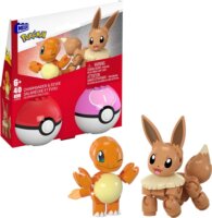 Mattel JCR81 MEGA Pokémon Pokélabda - Charmander és Eevee 40 darabos Építőjáték