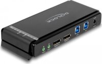 DeLOCK 11476 DisplayPort 2-port KVM Switch (8K 60Hz, USB 3.2 Gen 1, Audio)