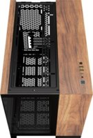 Corsair 2500X Mini Tower Extended ATX számítógépház - Fekete fém / Dió fa