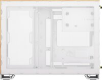 Corsair 2500X Mini Tower Extended ATX számítógépház - Fehér fém / Bambusz fa