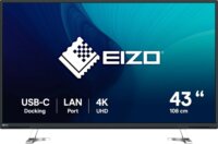 EIZO 43" EV4340X-BK FlexScan 16:9 UltraHD 4K IPS LED Monitor - Fekete