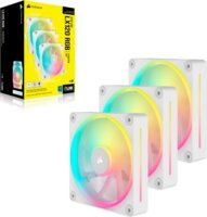 Corsair iCUE LINK LX120 RGB 120mm PWM Rendszerhűtő ventilátor 3db - Fehér