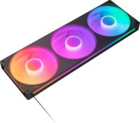 NZXT F360 RGB CORE PWM 120mm Rendszerhűtő ventilátor 3db - Fekete