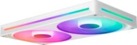 NZXT F280 RGB CORE PWM 120mm Rendszerhűtő ventilátor 2db - Fehér